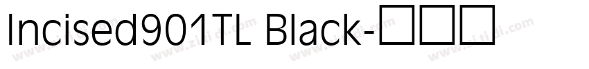 Incised901TL Black字体转换